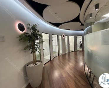 מסדרון של משרד להשכרה 464 מר במגדל ששון חוגי במתחם הבורסה