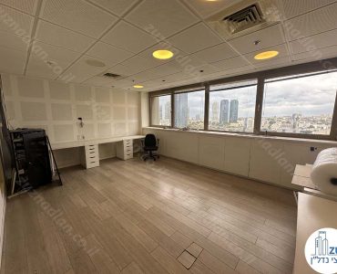 חדר גדול של משרד להשכרה בבית סילבר במתחם הבורסה רמת גן