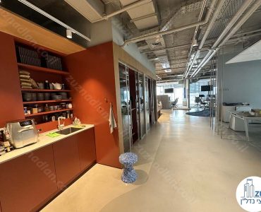 מטבחון של משרד להשכרה להייטק במגדל תאומי רובינשטיין בתל אביב