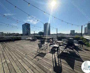 גג של משרד להשכרה להייטק 1400 מר בשכונת מונטיפיורי בתל אביב