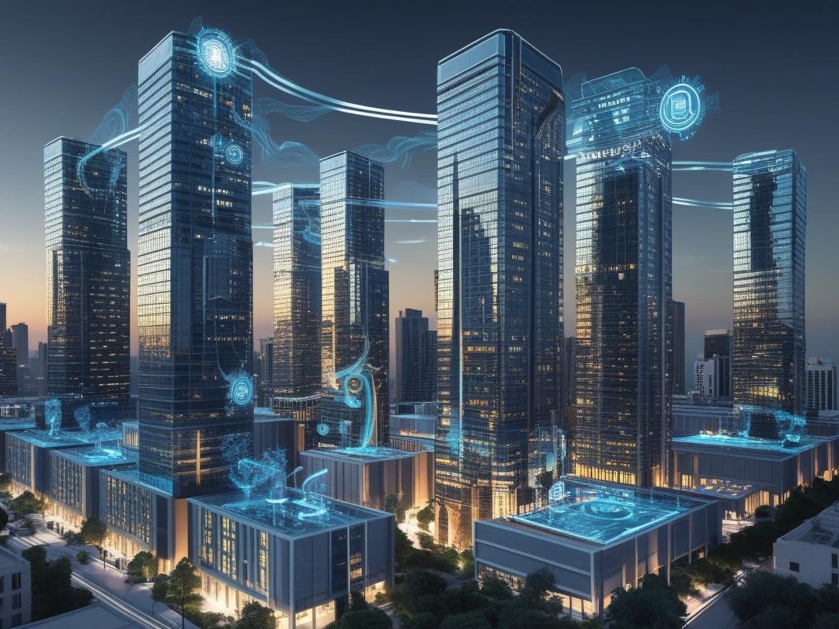 AI בנדל"ן עסקי - מגדלי משרדים